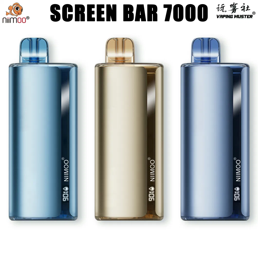 Niimoo 7000 Puffs Disposable I Vape Pen with Monitor System of Battery & Ejuice Ecigarette Pod